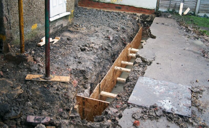 White and brown wooden stairs